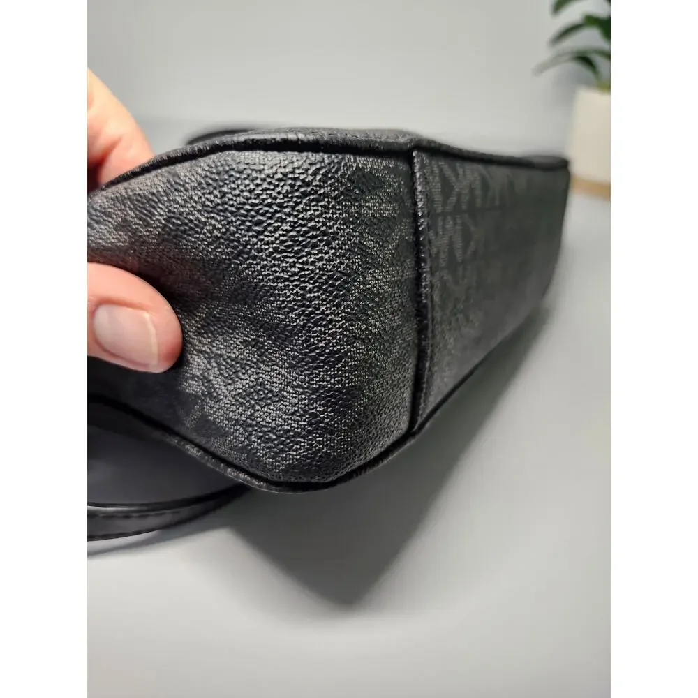 Michael Kors Monogram Bag Black Crossbody Y2K Minimalist Casual